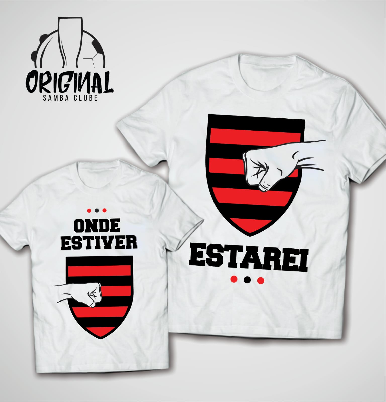 KIT camisas Flamengo Dia dos Pais